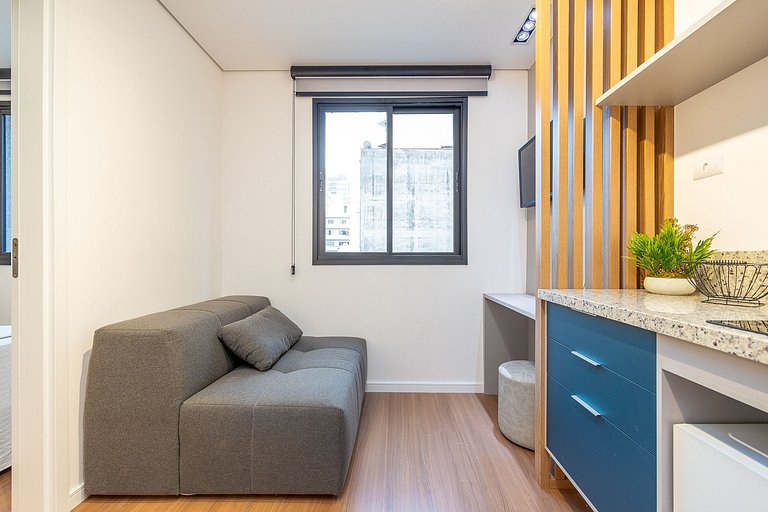 Studio decorado, no Centro