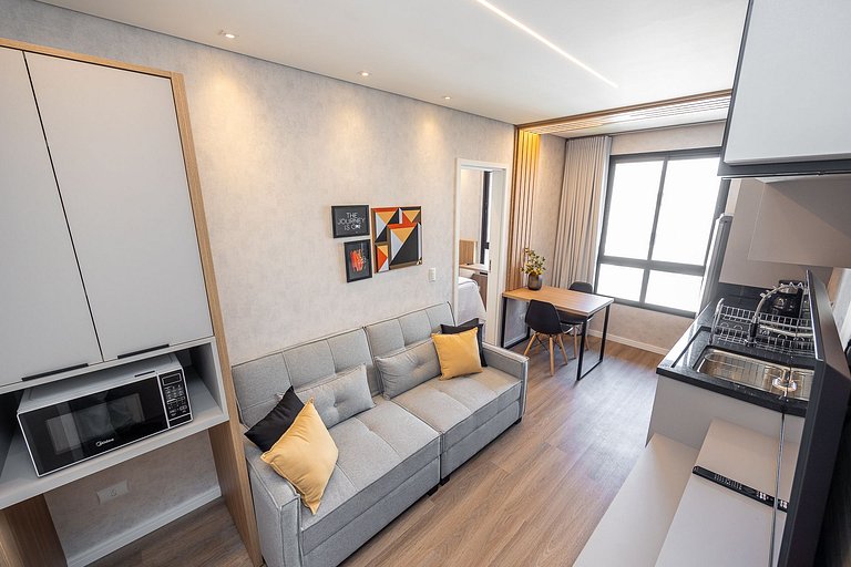 Studio decorado, no Centro