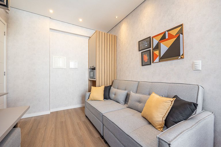 Studio decorado, no Centro