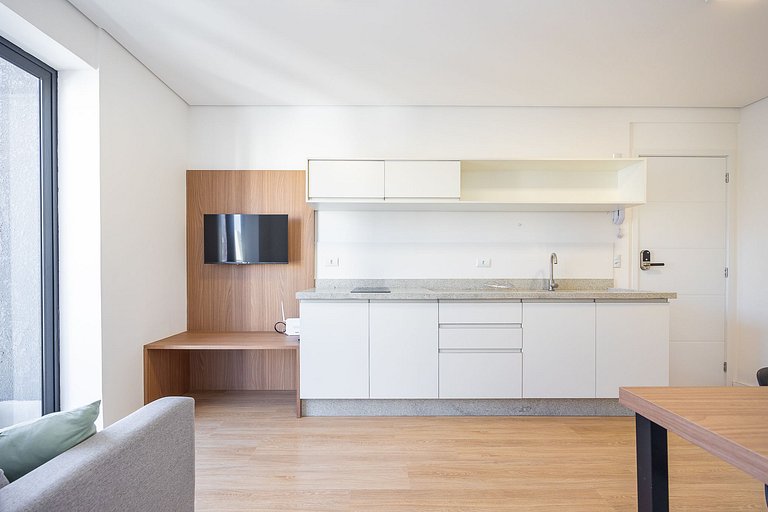 Studio with balcony