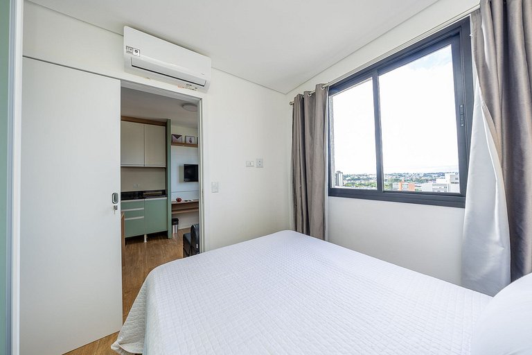 Ref:10313 Studio finamente decorado em Curitiba, até 2 pesso