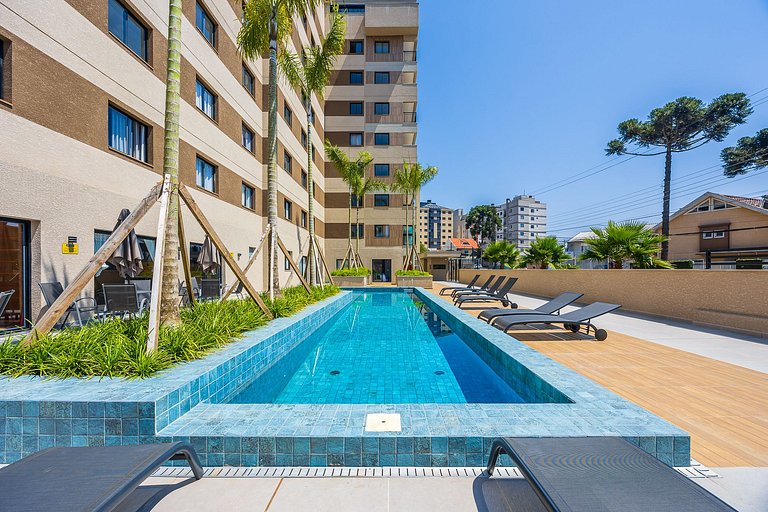 Ref 10258 | Studio Duplex finamente decorado em Curitiba, à