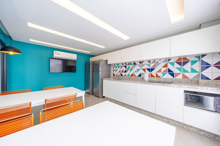 Ref 10298 | Studio finamente decorado em Curitiba, até 2 pes