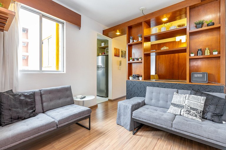 Lindo apartamento 2 quartos no centro de Curitiba.