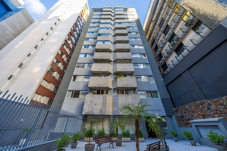 Apartamento 2 quartos finamente decorado em Curitiba, até 4