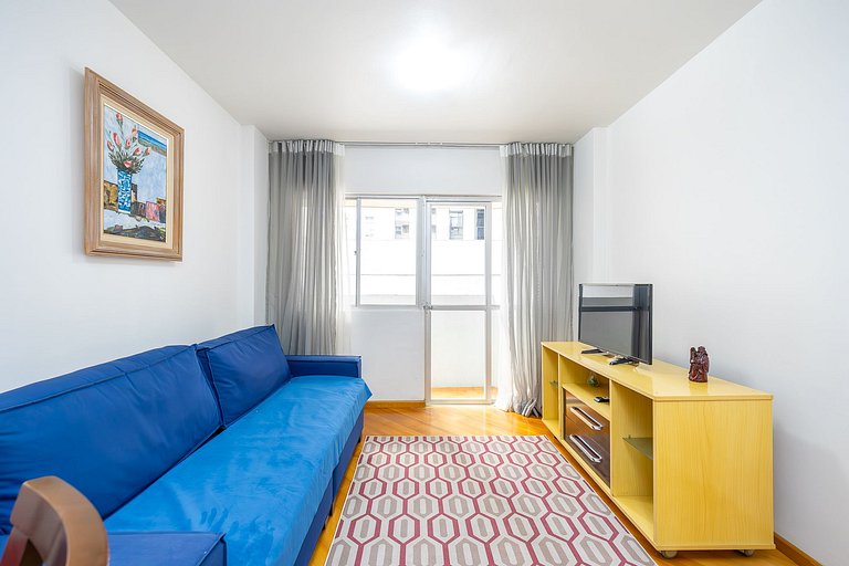Apartamento 2 quartos finamente decorado em Curitiba, até 4