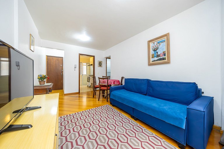 Apartamento 2 quartos finamente decorado em Curitiba, até 4