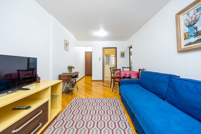 Apartamento 2 quartos finamente decorado em Curitiba, até 4