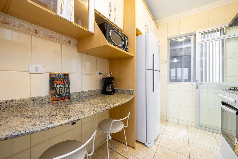 Apartamento 2 quartos finamente decorado em Curitiba, até 4
